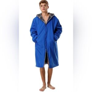 Elegant Royal Blue swim team parka